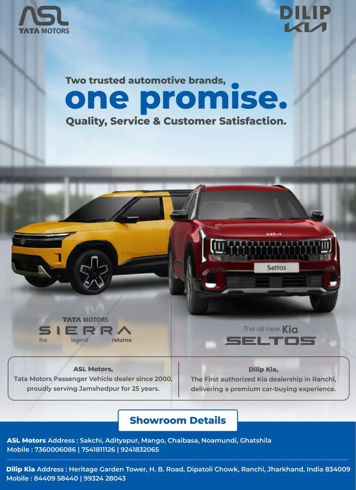 ASL Motors and Dilip Kia