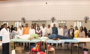 Blood Donation Camp was organized at Kerala Samajam Model School