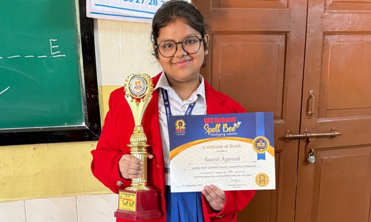 जमशेदपुर की सान्वी अग्रवाल का चयन अंतरराष्ट्रीय Wizz Spell Bee Competition