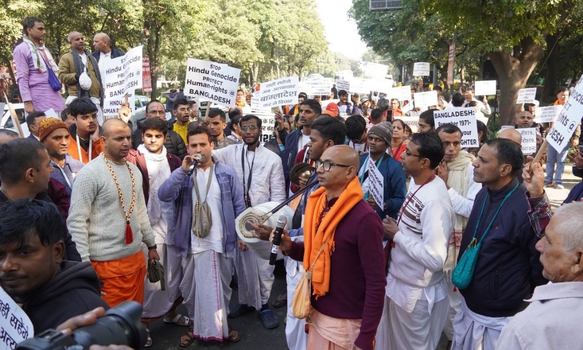 सिविल सोसाइटी ऑफ़ दिल्ली द्वारा हिन्दुओं पर हो रहे अत्याचार एवं नरसंहार के विरोध में मार्च