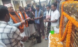 सरयू राय ने किया जाहिरा स्थल के चहारदीवारी निर्माण कार्य का शिलान्यास