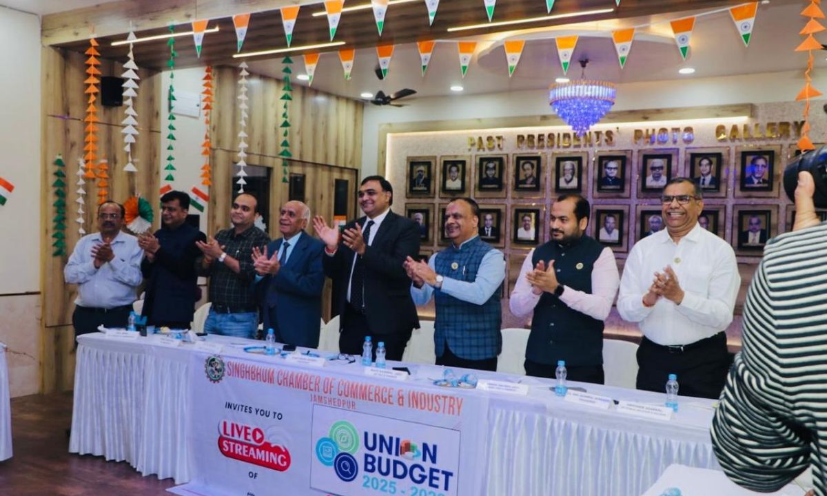 सिंहभूम चैम्बर में देश के केन्द्रीय आम बजट-25 का हुआ सीधा प्रसारण