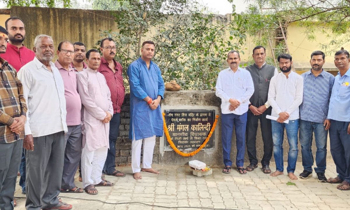 गोविंदपुर अन्ना चौक से गिट्टी मशीन तक रोड लाइट अधिष्ठान