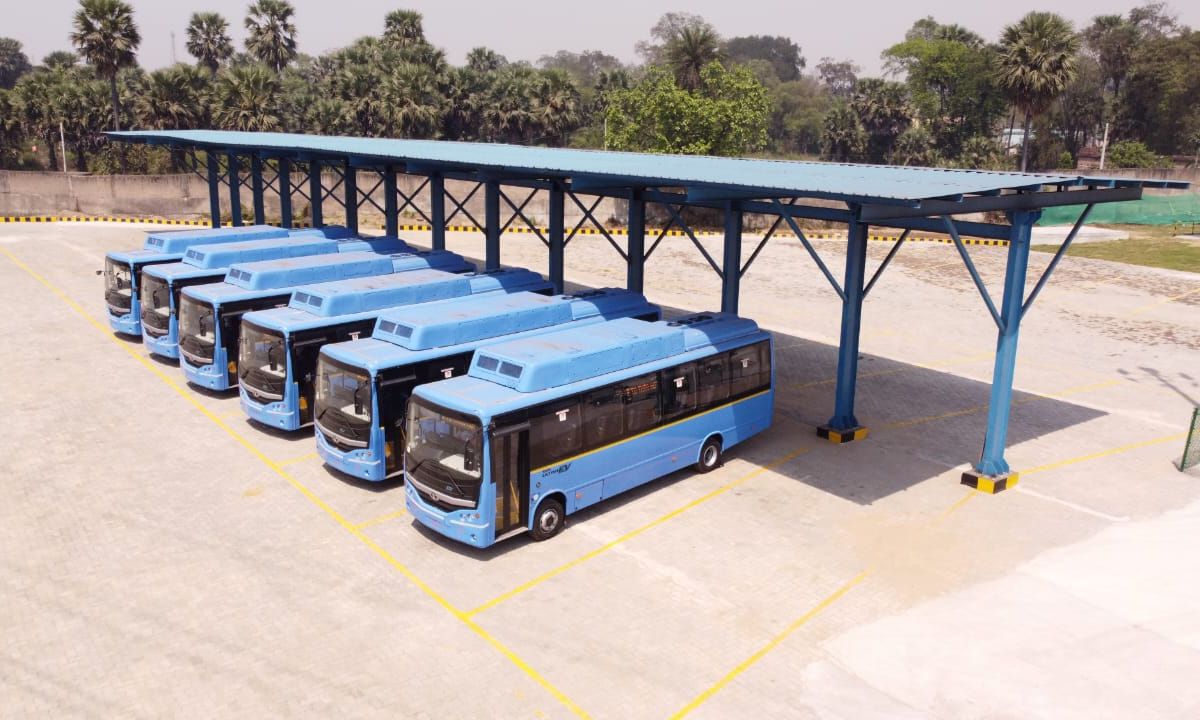 Tata Steel Meramandali Launches 20 Electric Buses for Employees