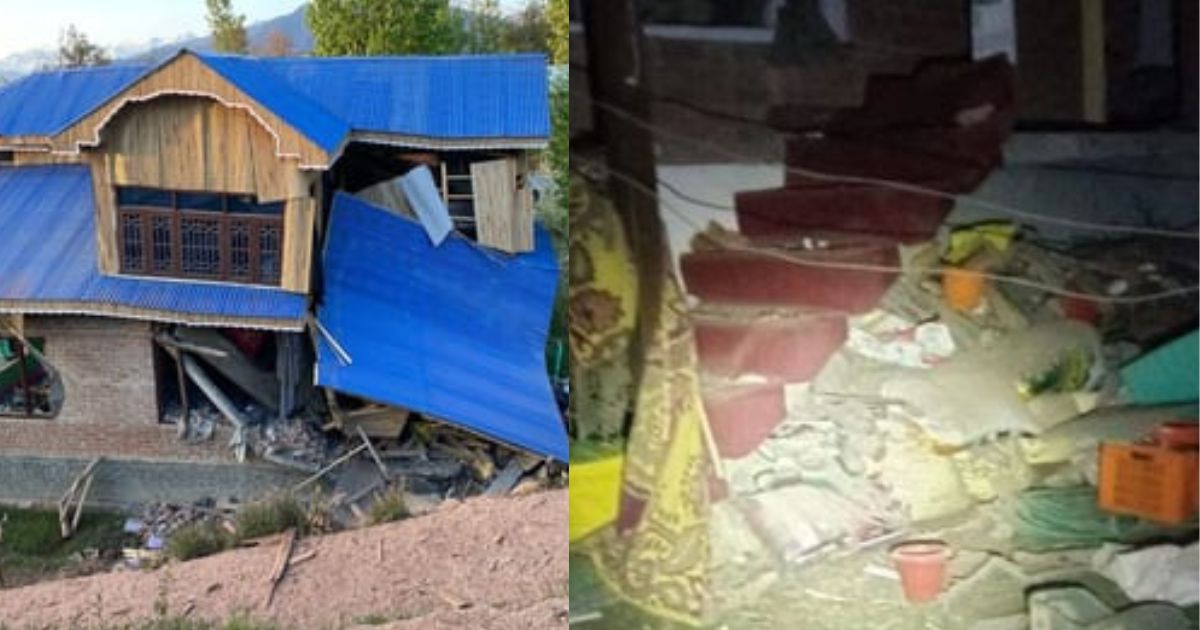 जम्मू-कश्मीर में 6 आतंकवादियों के घर ब्लास्ट से गिराए