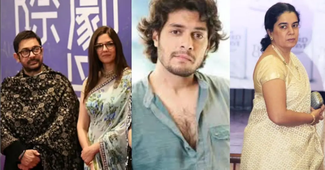 Aamir Khan arrives at his ex-wife Reena Dutta's house with girlfriend Gauri Spratt and son Junaid