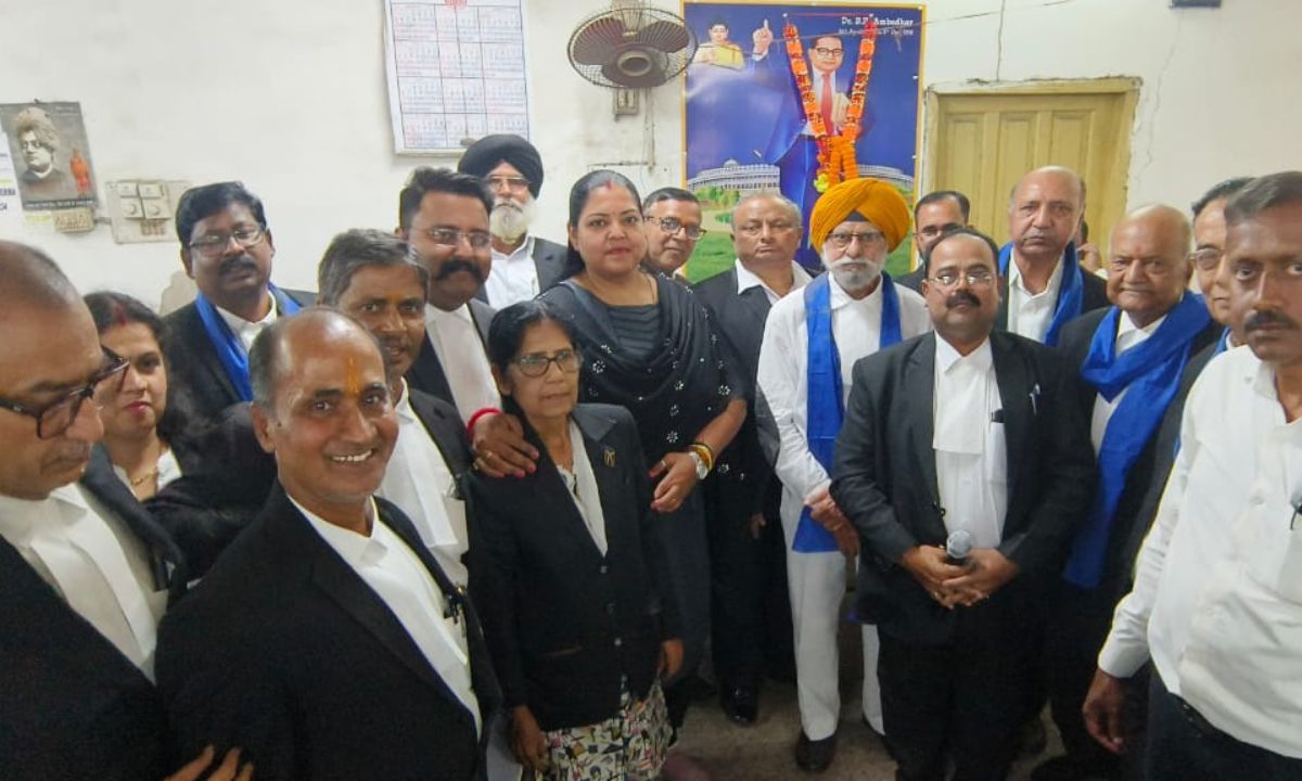 Ambedkar's life size portrait unveiled at Bar Bhawan