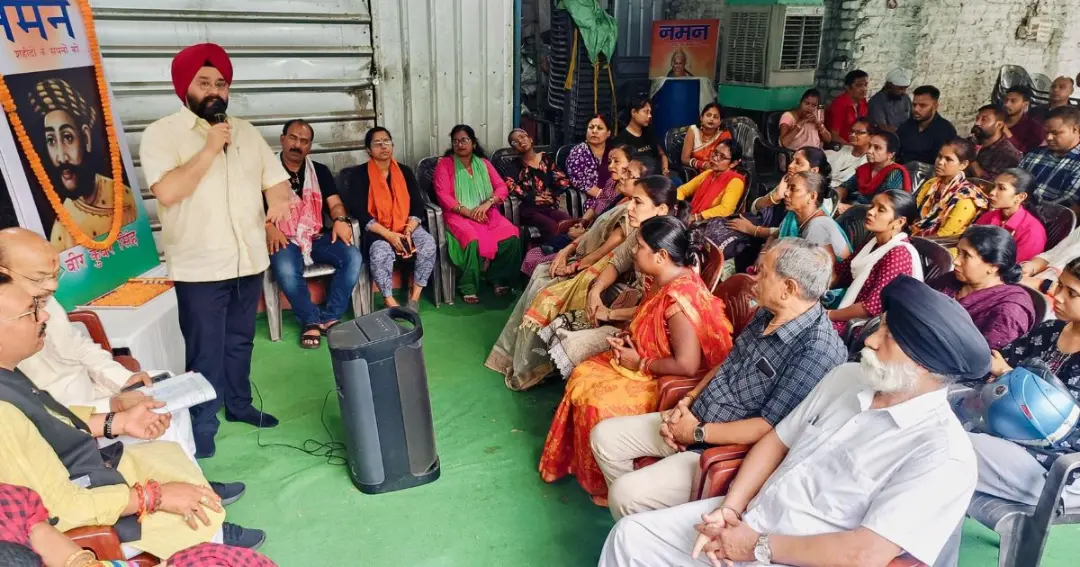 Veer Kunwar Singh Amar Rahe - Naman office echoed with Bharat Mata Ki Jai,