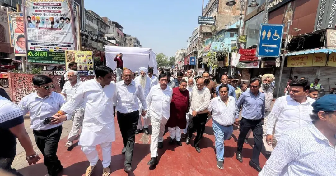 the traders of Delhi for supporting the Indian government's strict action against terrorism