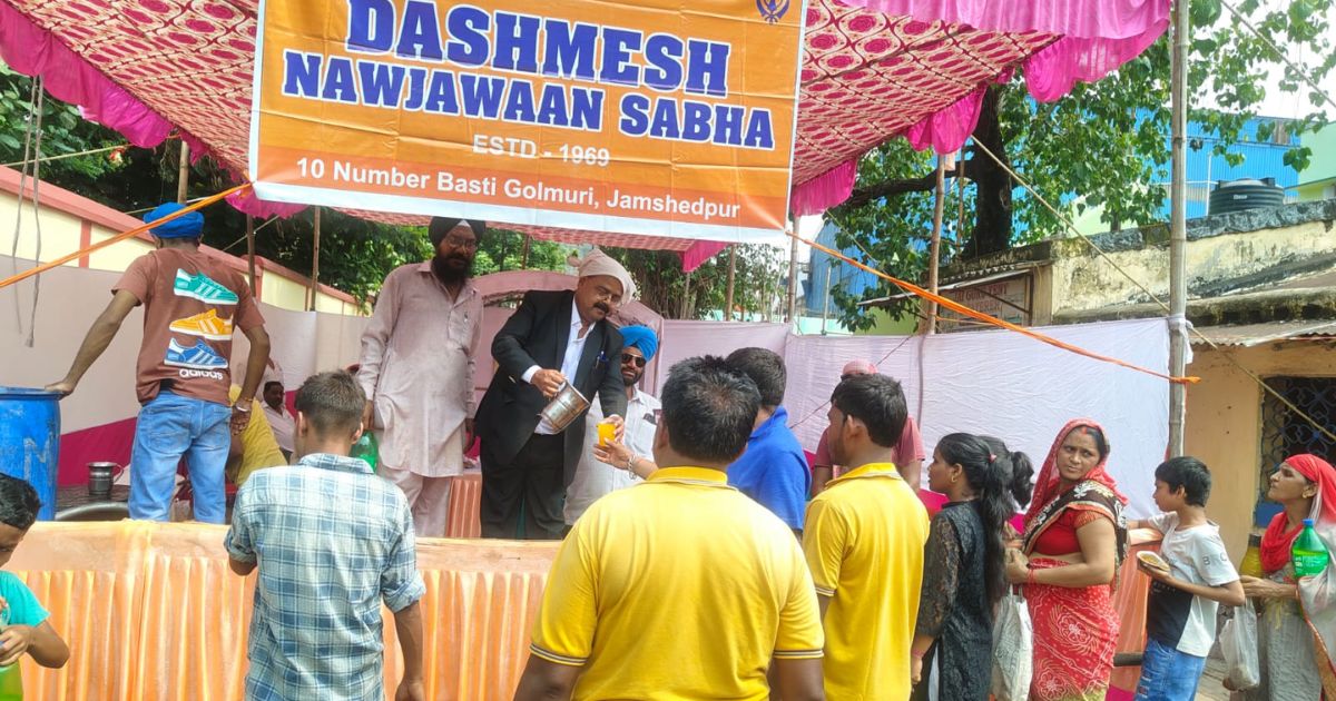 Seva camp organized in Sidgora on Chhabil festival dedicated to the martyrdom of Guru Arjun Dev