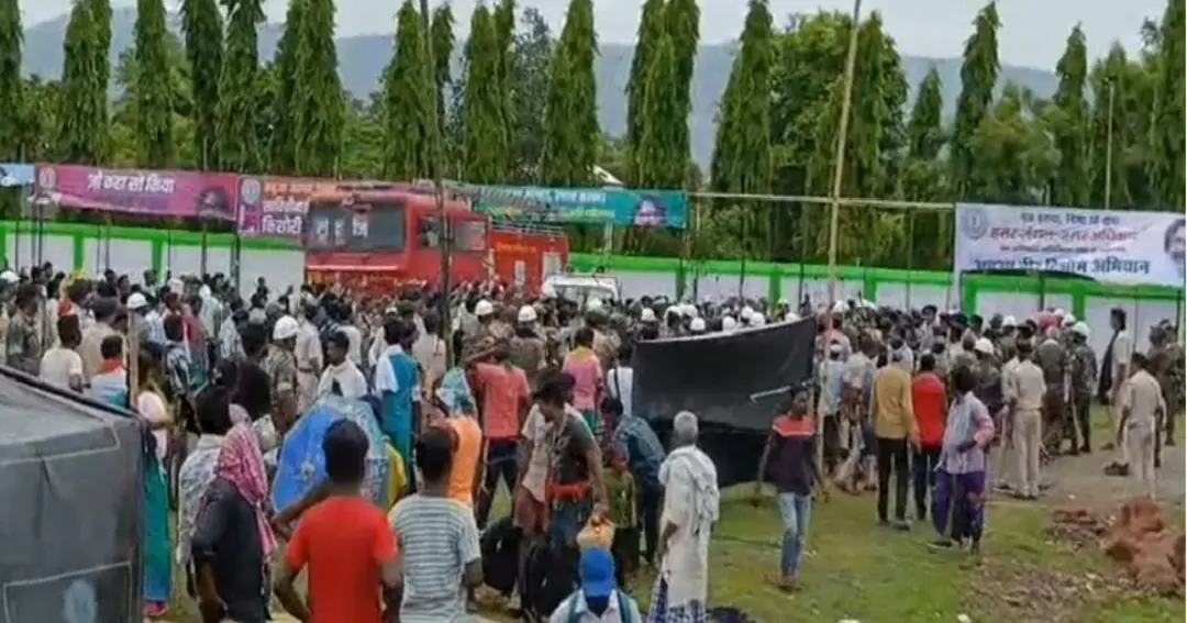 Ruckus in Bhognadih on Hul Diwas