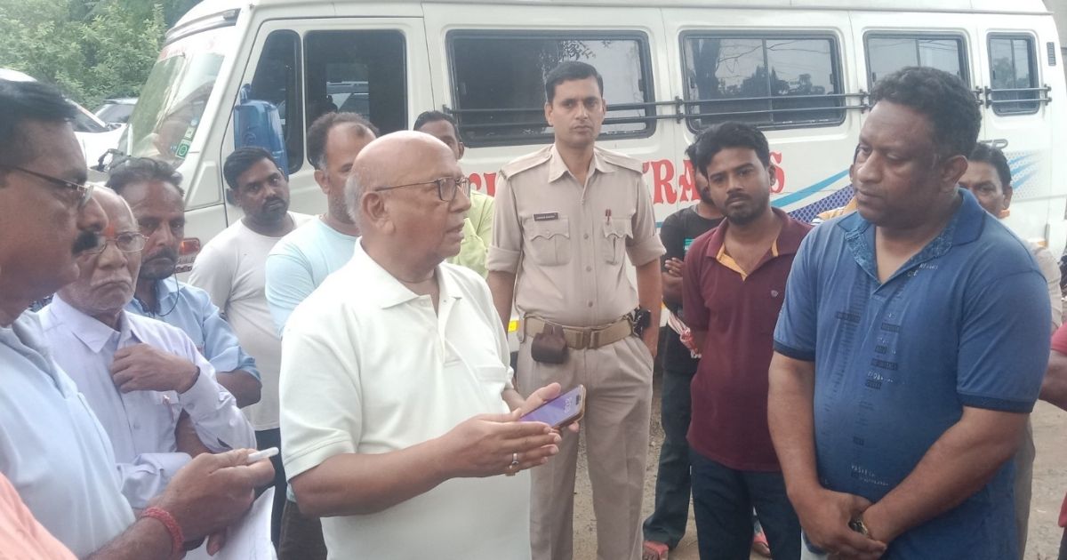 Saryu Rai did a surprise inspection of JNAC's temporary depot in Sonari