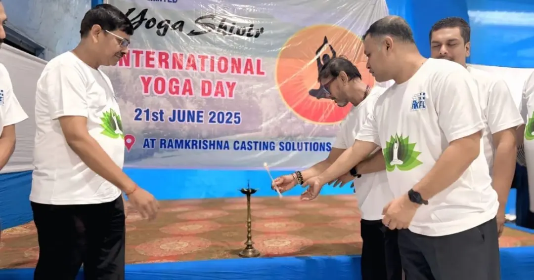 Special yoga session held at Ramakrishna Casting Solutions Limited