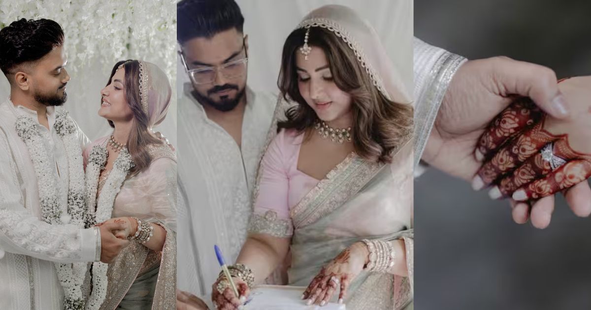 TV actress Hina Khan married Rocky Jaiswal, wedding photos and love story went viral