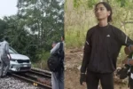Telangana woman drives car on railway track,