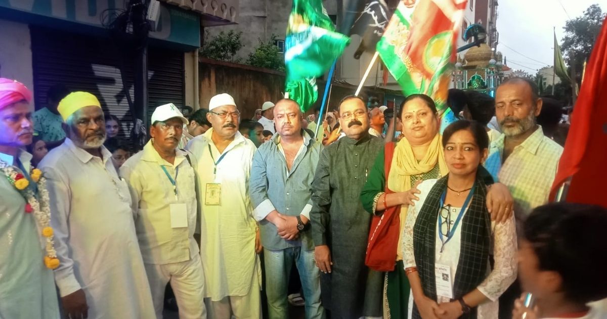 A huge and peaceful procession of Moharram concluded from Sonari Kumharpada Mosque