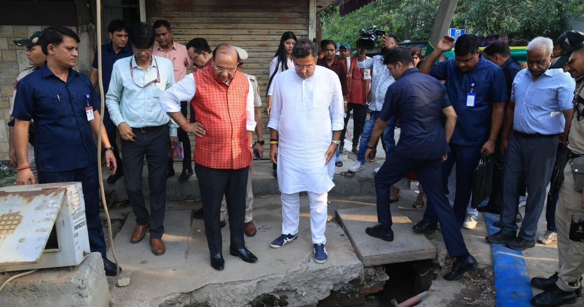 Lieutenant Governor Vinay Saxena and Minister Pravesh Verma conducted a joint inspection of ITO and Sadbhavna Park