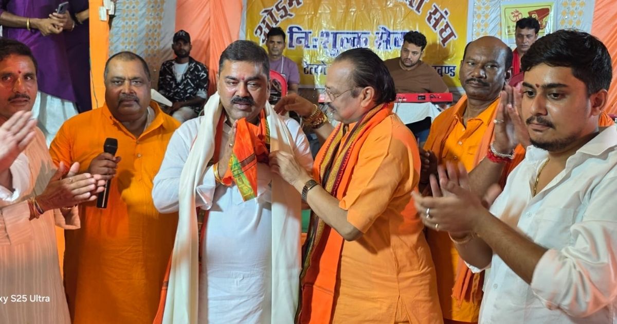 Om Kanwaria Seva Sangh's camp was inaugurated on the Kanwaria Path