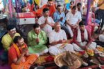 Saryu Rai performed Rudrabhishek in Tarapur, Tarapur MLA honored him