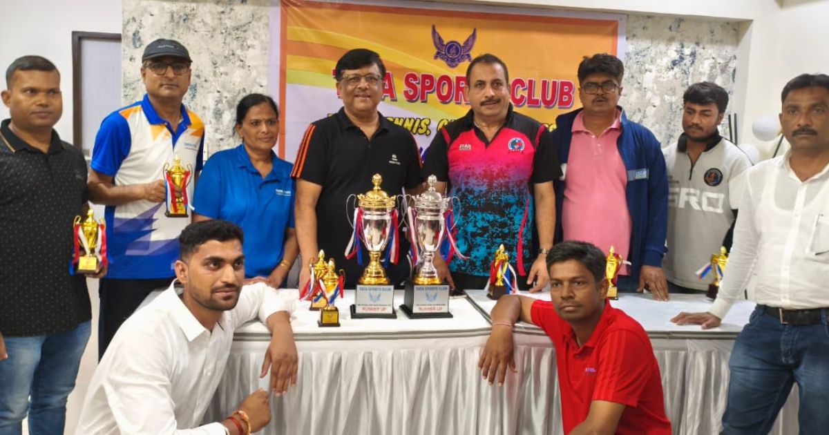 टाटा स्टील जमशेदपुर ने ऑल इंडिया टाटा इंडोर इंटर कंपनी चैम्पियनशिप