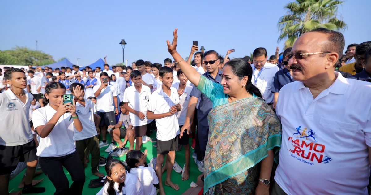 दिल्ली में ‘नमो रन’ का आयोजन, 7500 युवाओं ने लिया भाग, सीएम रेखा गुप्ता ने सराहा