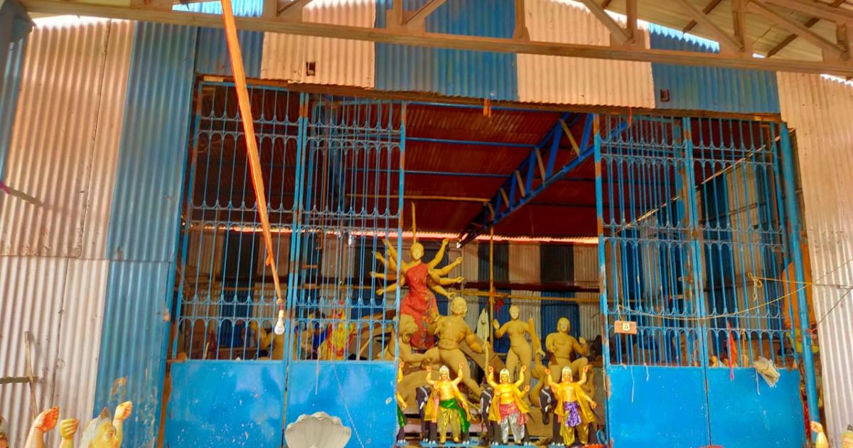 बोलानी में दुर्गा पुजा की तैयारी जोरशोर से