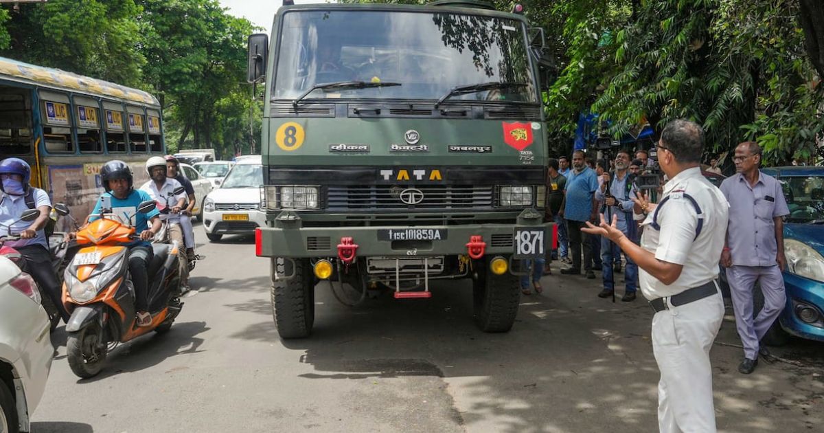 Kolkata Police Army Truck