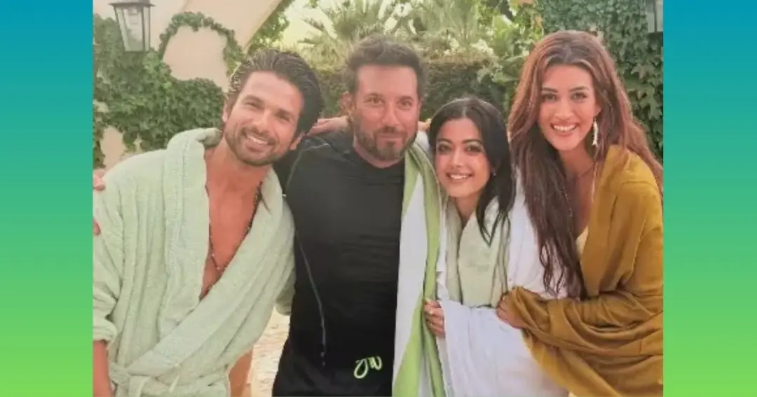 Pictures of Shahid Kapoor, Kriti Sanon and Rashmika Mandanna