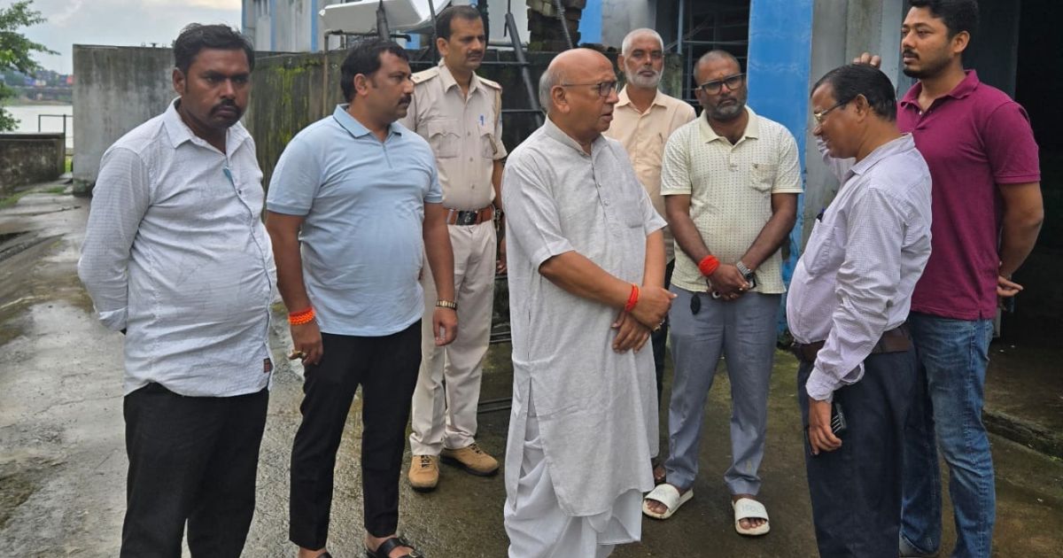 Saryu Rai inspected the intake well