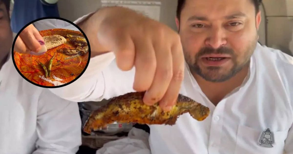 Tejashwi's Navratri post goes viral, user says - fish-eating electoral Hindu