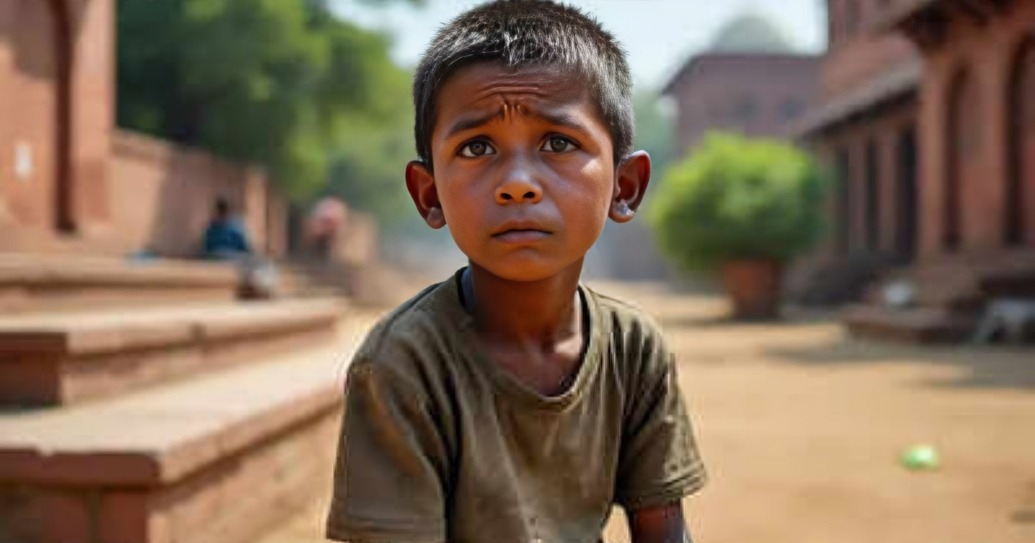 Jharkhand News 7 साल के मासूम बच्चे को गरीबी के चलते मां-बाप ने छोड़ा (1)