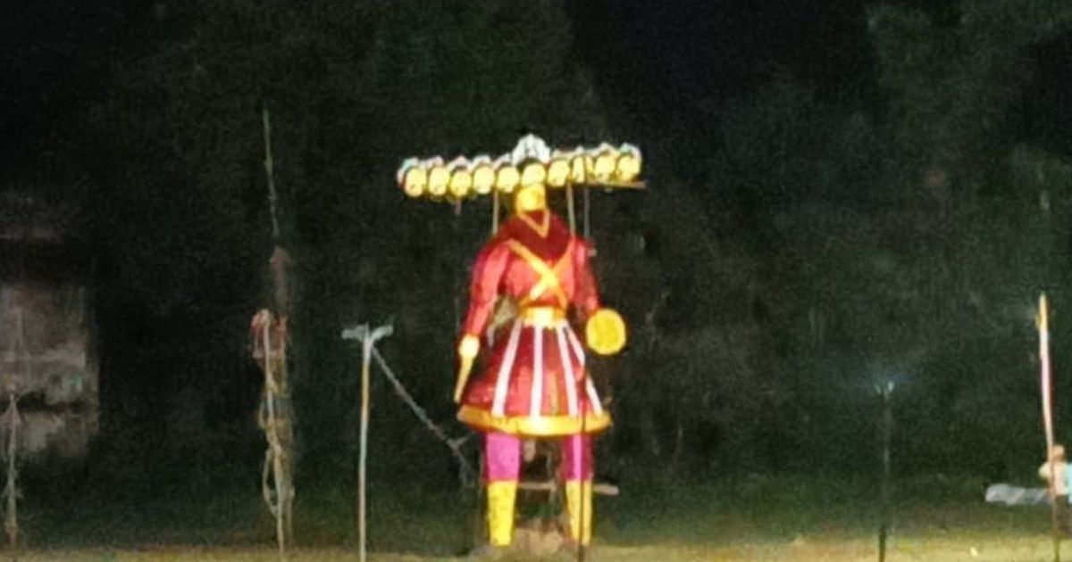 बोलानी: रावण दहन के साथ हुआ दुर्गा पूजा उत्सव का समापन