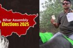 Bihar Election man arrived on buffalo to vote