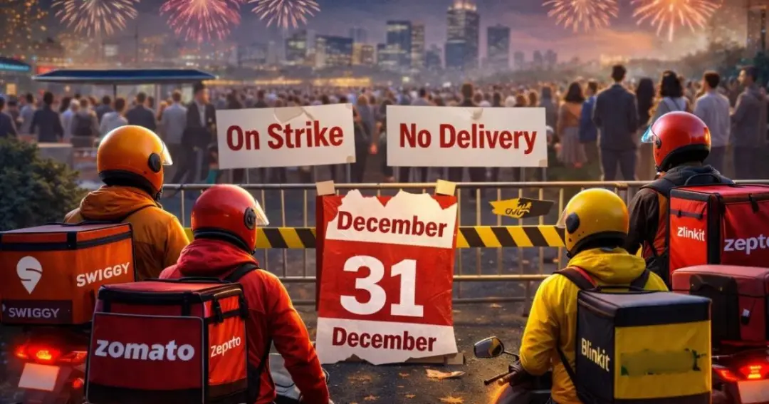 Delivery Strike New Year Eve 2026