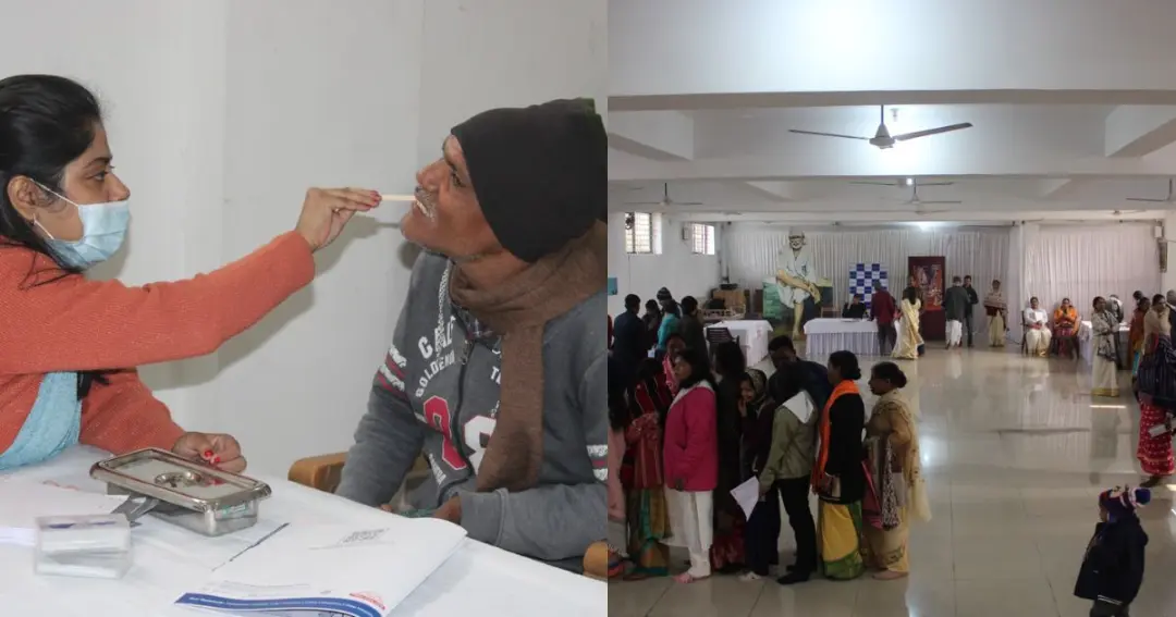 Free health camp of Sai Parivar Sansthan साईं