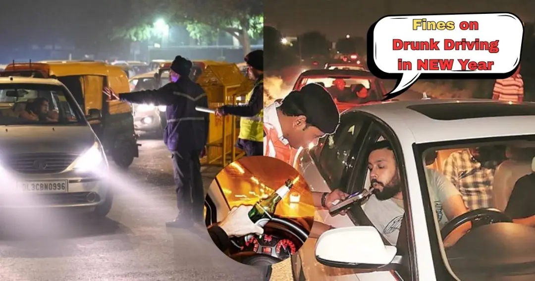 Heavy fines on Drunk driving on New Year