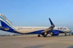 Indigo flight tail hit the ground