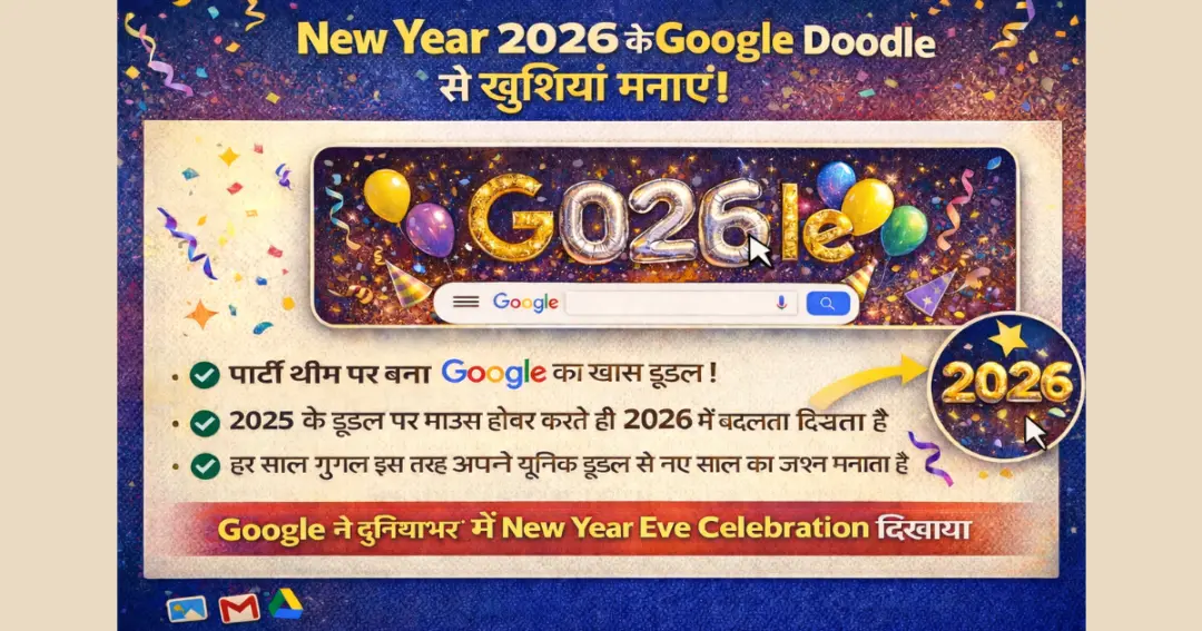 New Year 2026 Google Doodle