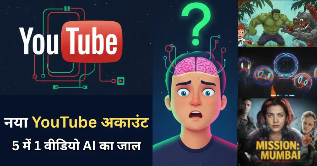 नया YouTube अकाउंट बनाते ही AI का जाल !