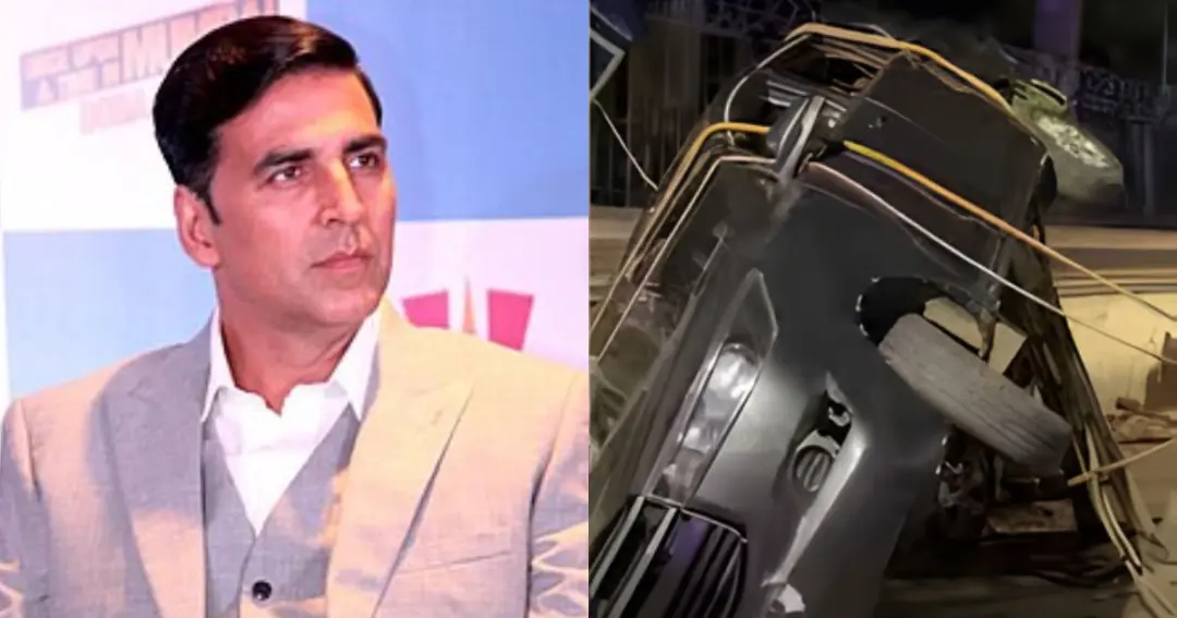 Akshay Kumar escort car met with an accident