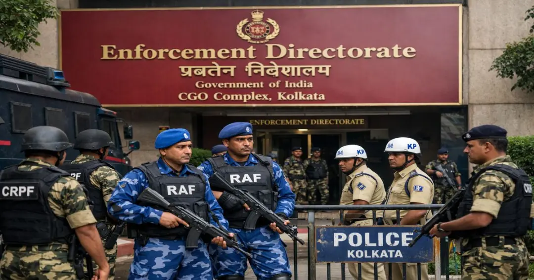 Tight security at Kolkata ED office after I-PAC raid