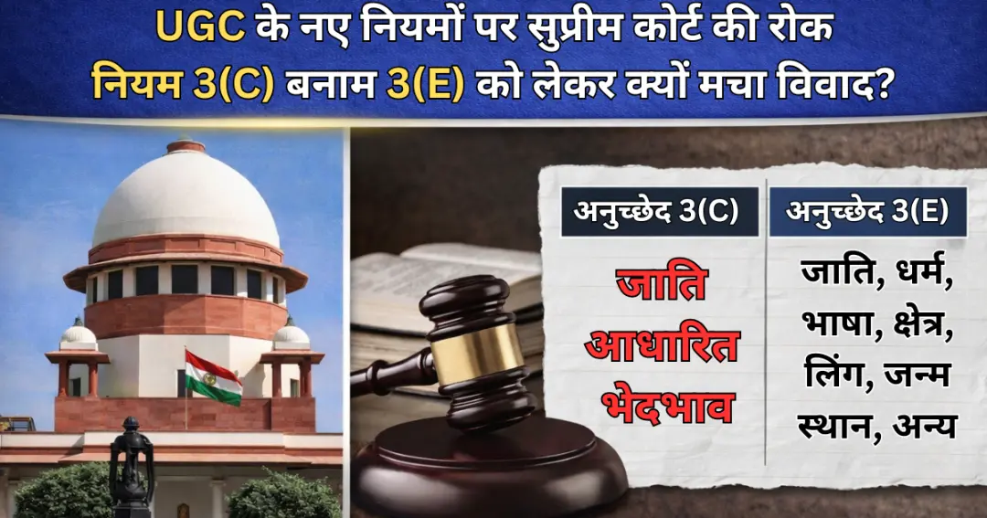 UGC के नए नियमों पर सुप्रीम कोर्ट की रोक,