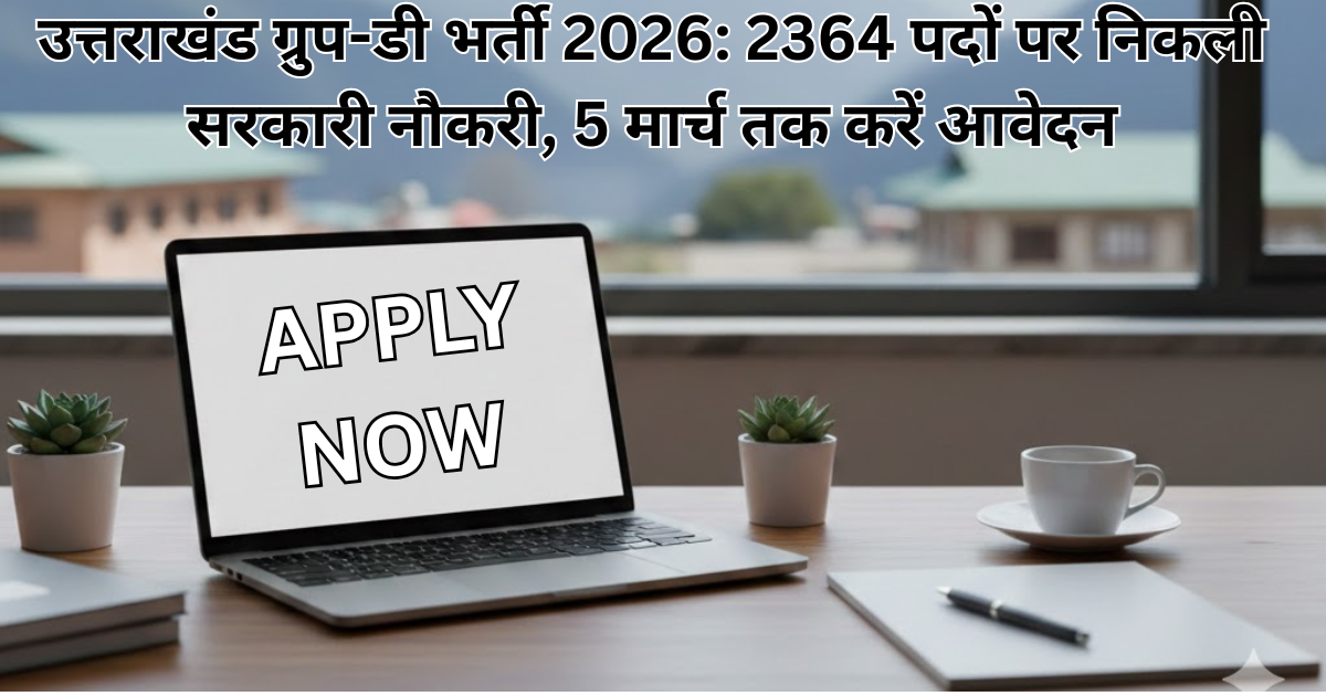उत्तराखंड ग्रुप-डी भर्ती 2026 2364 पदों पर निकली सरकारी नौकरी
