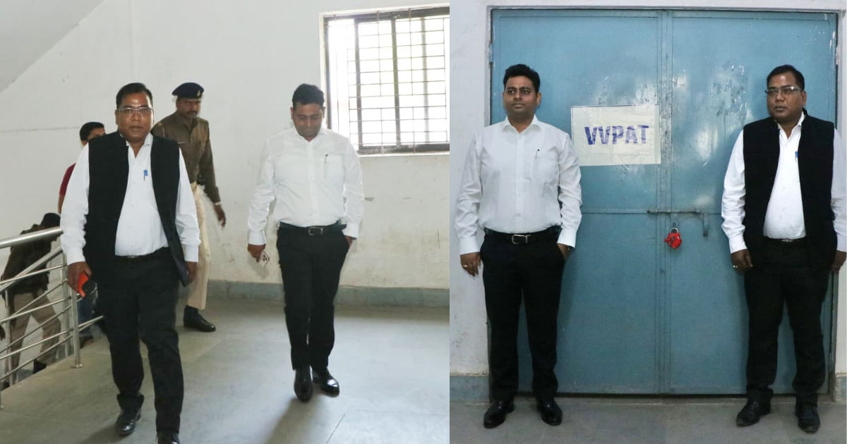 पश्चिमी सिंहभूम में ईवीएम वेयरहाउस का मासिक निरीक्षण, सुरक्षा व्यवस्था का लिया गया जायजा