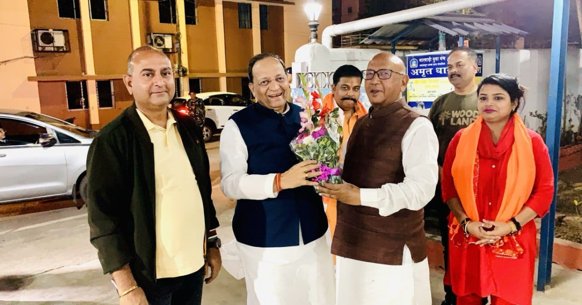 सरयू राय से मिले भाजपा के राष्ट्रीय महामंत्री अरुण सिंह