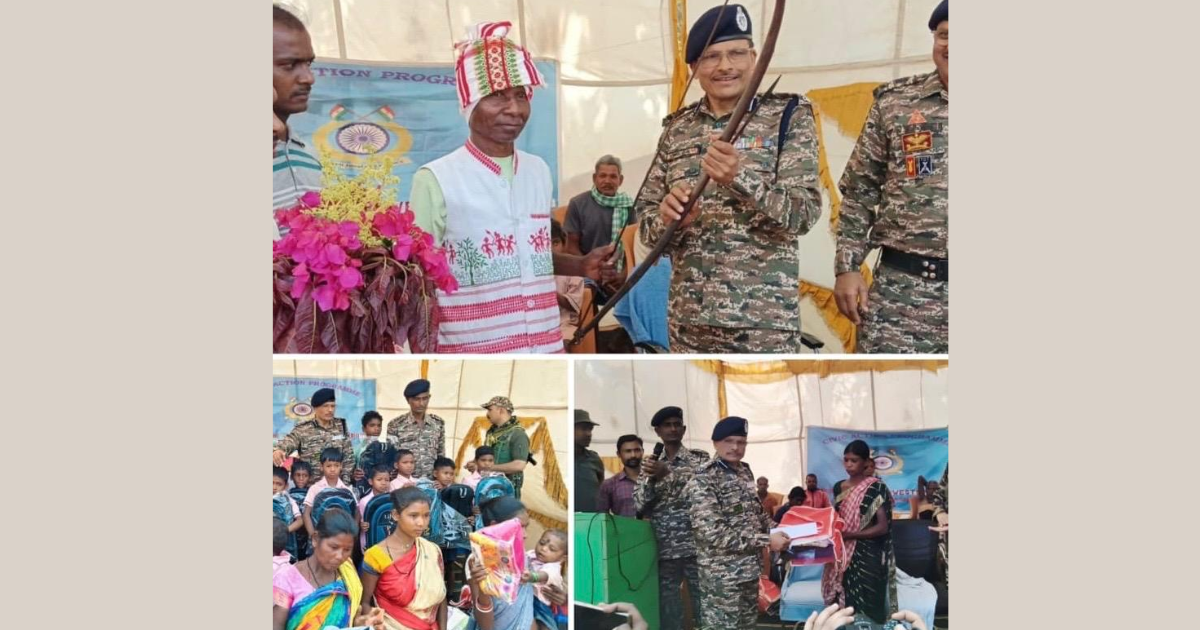 सारंडा तिरिलपोसी में सिविक एक्शन प्लान के तहत राहत एवं स्वास्थ्य शिविर आयोजित