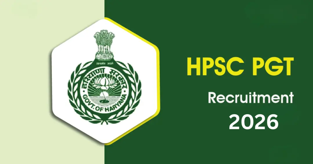 हरियाणा PGT भर्ती 2026: