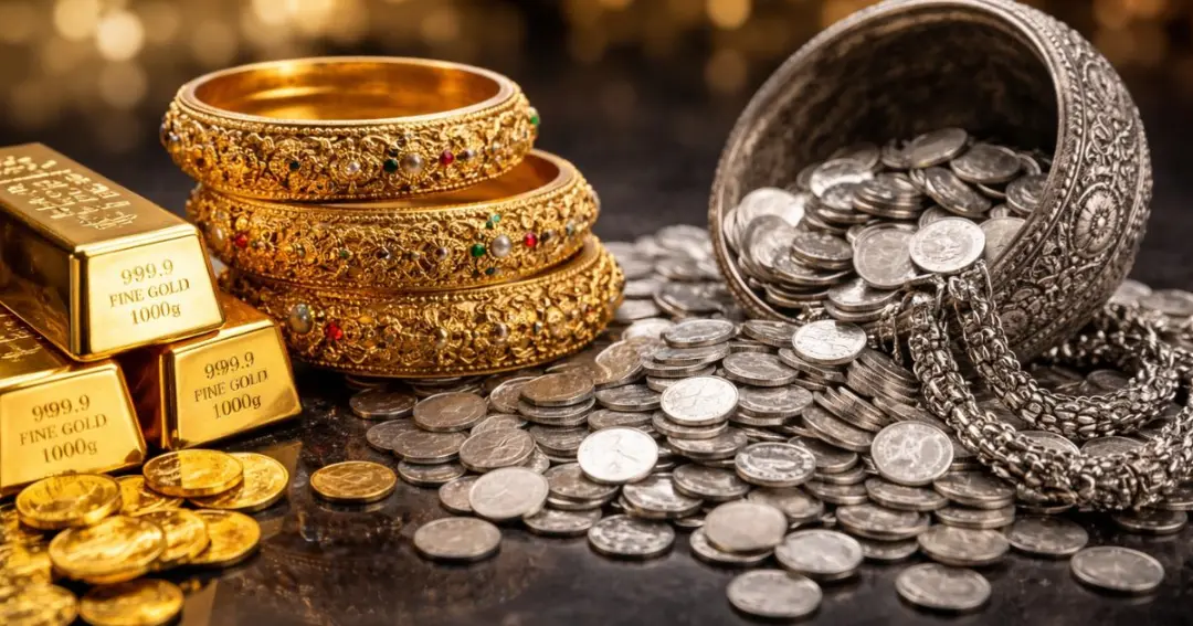 Gold and silver prices fall sharply सोना-चांदी