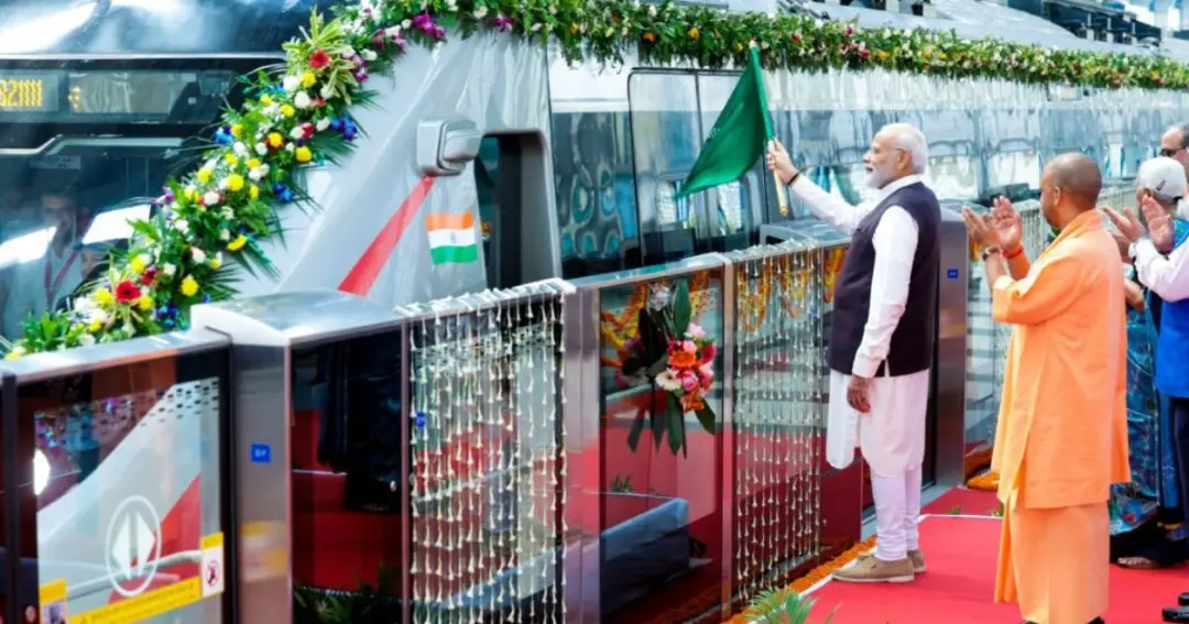PM Modi launched Namo Bharat train मेरठ