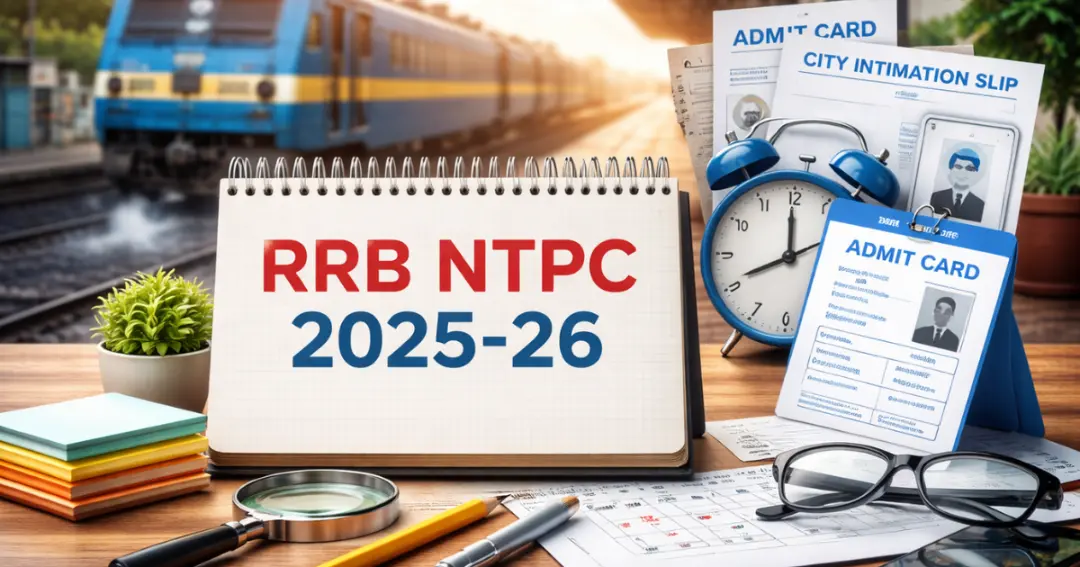 RRB NTPC 2025-26 Exam Date Out: ग्रेजुएट लेवल CBT 1 परीक्षा 16 से 27 मार्च तक